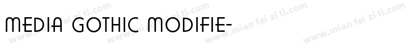 media gothic modifie字体转换